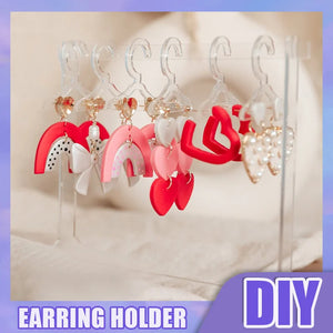 8 Pcs Acrylic Jewelry Display Shopwindow Rack Hook Pendant Manager