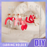 8 Pcs Acrylic Jewelry Display Shopwindow Rack Hook Pendant Manager