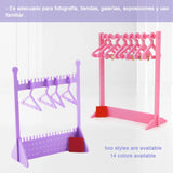 8 Pcs Acrylic Jewelry Display Shopwindow Rack Hook Pendant Manager