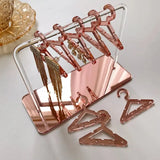 8 Pcs Hangers Shaped Jewelry Holder Earrings Display Racks Hanging Stand Storage