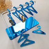 8 Pcs Hangers Shaped Jewelry Holder Earrings Display Racks Hanging Stand Storage