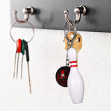 8 Pcs Bowling Keychain Men's Accessories Key Rings Pendant Keyr