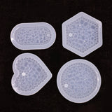 8 Pcs Crystal Epoxy Resin Mold Jewelry Pendant Silicone Mould