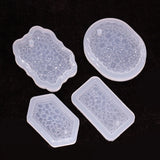8 Pcs Crystal Epoxy Resin Mold Jewelry Pendant Silicone Mould