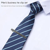 8 Pcs Tie Clips Set for Men with Box
