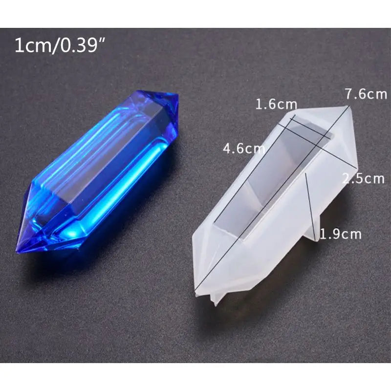 8 Pcs Crystal Epoxy Mould DIY Pendant Silicone Mold Set