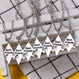 8 Piece Set Sisters Friendship Letter BFF Pendant Necklace Gift