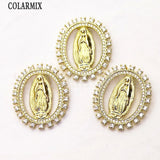 Jesus Necklace Pendants Retro Women Accessories Beads 7395