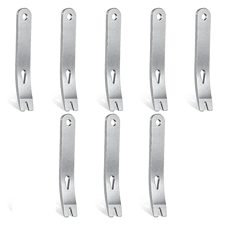8-Piece Mini Pry Bar Stainless Steel Flat Bar Multifunction Small Pry Bar Set