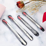 Plastic Tweezers w/ Rubber Coating for Jewelry Craft