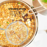 8Pcs Stainless Spider Strainer Spoon Small Skimmer Colander for Hot Pot