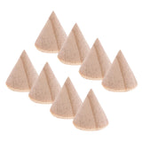 8 Pieces Unpainted Wooden Ring Display Stand Holder