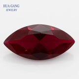 Red Marquise Cut Synthetic Corundum Stone For Jewelry