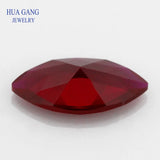 Red Marquise Cut Synthetic Corundum Stone For Jewelry