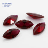 Red Marquise Cut Synthetic Corundum Stone For Jewelry