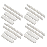8 Sets 6 String Acoustic Guitar Bone Bridge Saddle & Nut Real Bone