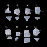 Resin Casting Shapes Dice for Game Triangle Mold Digital Home Craft