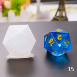 8 Shapes Dice Fillet Square Triangle Dice Mold Silicone Mould