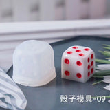 8 Shapes Epoxy Dice Mold with Letter Number for DIY Personalized Dice