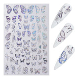 8 Sheets Epoxy Resin Mold Filler UV Butterfly Stickers DIY Crafts