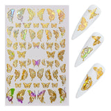 8 Sheets Epoxy Resin Mold Filler UV Butterfly Stickers DIY Crafts