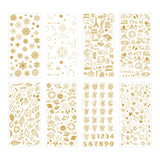 8 Sheets UV Epoxy Resin Filler Stickers for Crafts Jewelry Making
