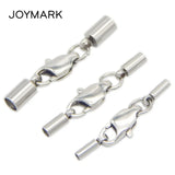 8 Sizes Stainless Steel Lobster Clasps Rope End Caps Jewelry Findings