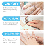 Silicone Invisible Clear Ring Size Adjuster Resizer Loose Rings Reducer