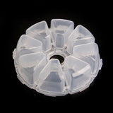 8 Slot Plastic Jewelry Box Bead Nail Storage Tool Container