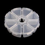 8 Slot Plastic Jewelry Box Bead Nail Storage Tool Container