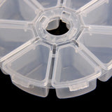 8 Slot Plastic Jewelry Box Bead Nail Storage Tool Container