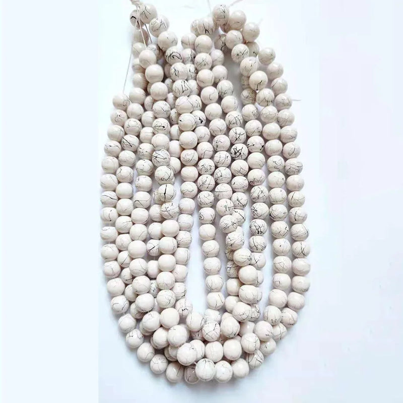 10mm Glass Beads Strand - 8 Strands of 38pcs each - DIY Jewelry Making for Women