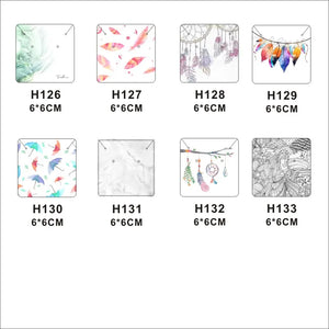 100pcs 6*6 cm Earring Necklace Display Cards Jewelry Card