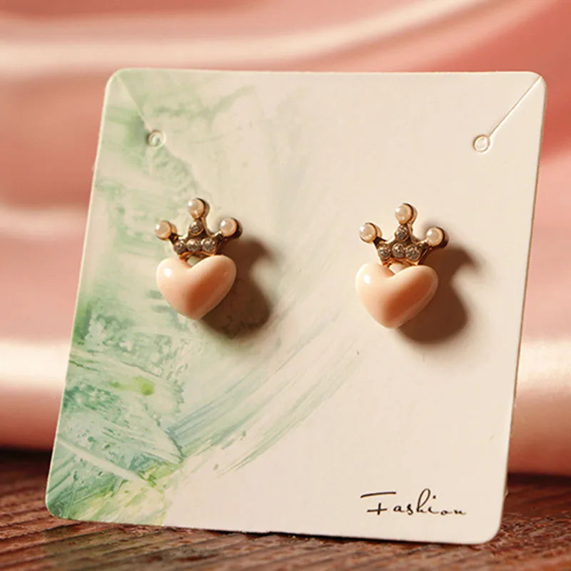 100pcs 6*6 cm Earring Necklace Display Cards Jewelry Card