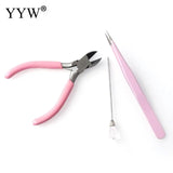 8-Piece Pink Jewelry Making Tool Set Kits