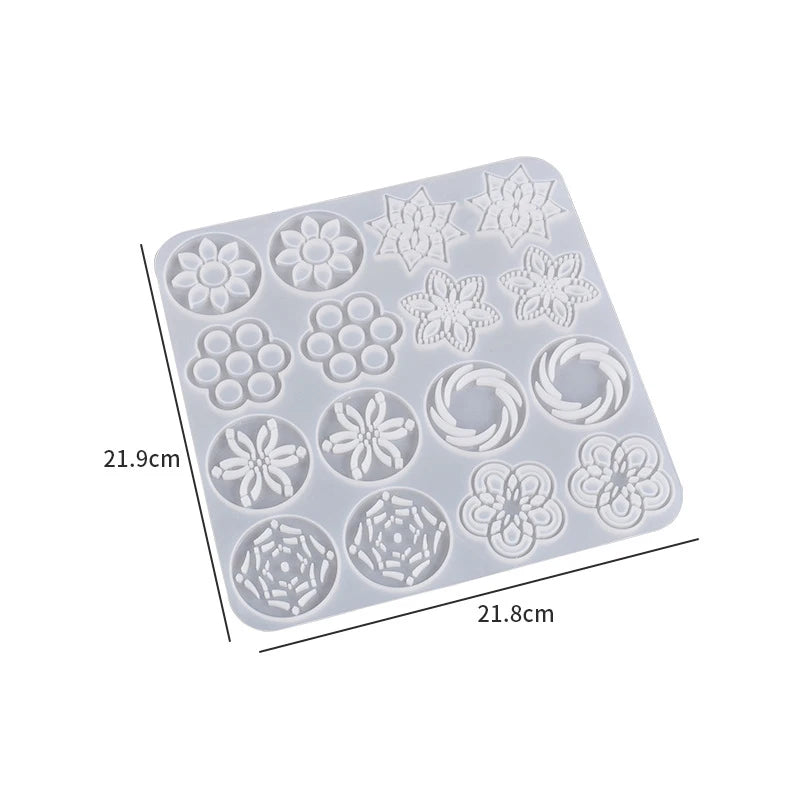 Flower Hollow Earring Ornaments Silicone Mold DIY Gift Jewelry Making Resin Mold