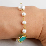 Baroque Pearl Crystal Bracelet