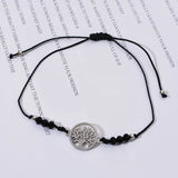 Crystal Beads Rope Chain Bracelet Adjustable Women's Jewelry
