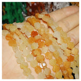 8X8X4mm Natural Stone Loose Beads Strand Cross Shape DIY Bracelet Necklace