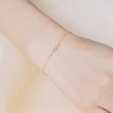 S925 Silver Plated 14K Bracelet Versatile Daily Fine Jewelry for Women