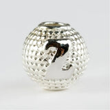 8mm Silver Metal Case Rosary Letter
