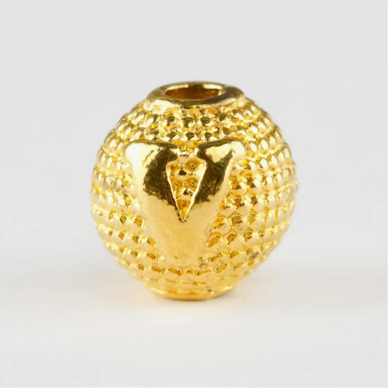 8mm Yellow Metal Rosary Letter Case