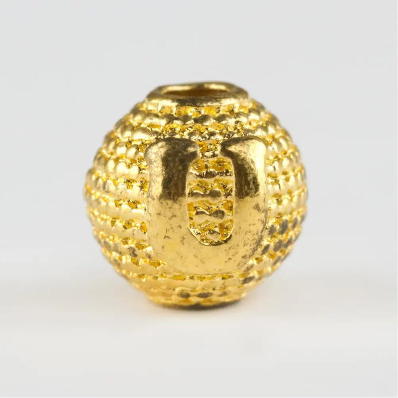 8mm Yellow Metal Rosary Letter Case