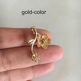 8 pcs Brass Flower Charms 18*25mm DIY Supplies