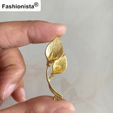 8 pcs Brass Calla Lily Pendant, 15*40mm, Bronze/Gold/Silver/Steel-color