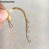 8 pcs Brass Filigree Earrings Hook Jewelry Making DIY Silver-color