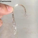 8 pcs Brass Filigree Earrings Hook Jewelry Making DIY Silver-color