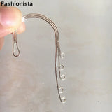 8 pcs Brass Filigree Earrings Hook Jewelry Making DIY Silver-color