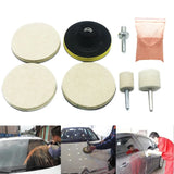 8-Piece Glass Polishing Wool Wheel Set