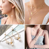 Natural Freshwater Pearl Charms Pendants for Jewelry Making